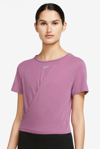 Nike Dri-fit One Luxe Short-sleeve Top In Pink