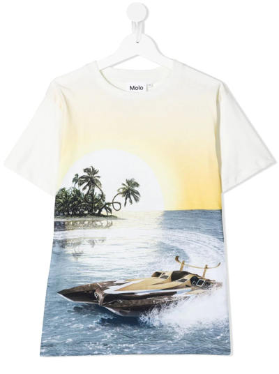 Molo Teen Graphic-print Organic-cotton T-shirt In Multicolour