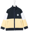 Aigner Colour-block Zip-up Jacket In Blue