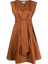 Woolrich Womens Brown Other Materials Dress In Rusty Brown