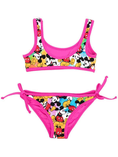 Mc2 Saint Barth Teen Pink Mickey Mouse Bikini