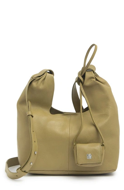 Lucky Brand Daya Leather Crossbody Bag In Olive Oil