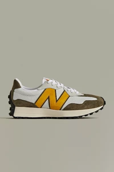 New Balance 327 Suede Sneaker In Gold