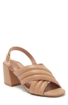Linea Paolo Isabel Strappy Crossover Faux Leather Sandal In Desert