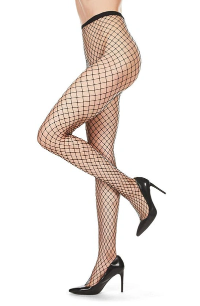 Memoi Maxi Net Tights In Black