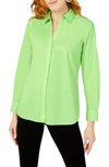 FOXCROFT KYLIE NON-IRON COTTON BUTTON-UP SHIRT