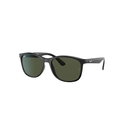 Ray Ban Rb4374 Sunglasses Black Frame Green Lenses 58-19