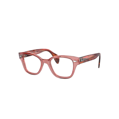 Ray Ban 880 Eyeglasses Striped Pink Havana Frame Clear Lenses 52-19 In Havana Rosa Gestreift