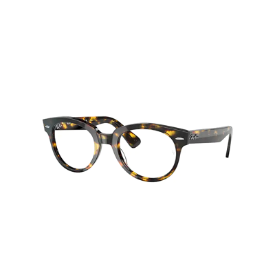 Ray Ban Orion Optics Eyeglasses Yellow Havana Frame Clear Lenses Polarized 52-22