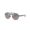 Ray Ban Rb3696m Scuderia Ferrari Collection Sunglasses Matte Black Frame Grey Lenses Polarized 51-20 In Black