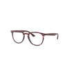 Ray Ban Rb7159 Eyeglasses Bordeaux Frame Clear Lenses Polarized 50-20 In Bordeaux