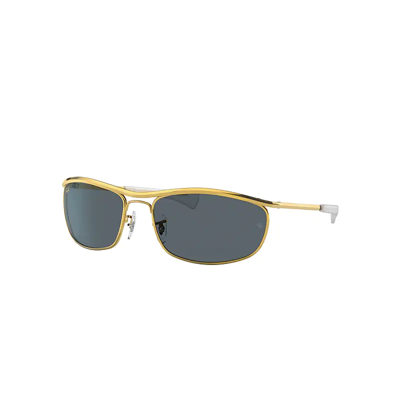 Ray Ban Olympian I Deluxe Sunglasses Legend Gold Frame Blue Lenses 62-18