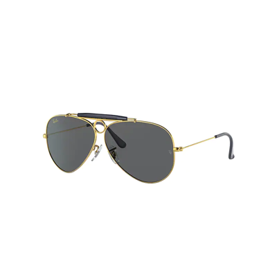 Ray Ban Shooter Sunglasses Legend Gold Frame Grey Lenses 5-89