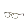 Ray Ban Rb5362 Optics Eyeglasses Striped Green Havana Frame Clear Lenses Polarized 52-17 In Striped Havana