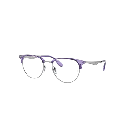 Ray Ban Rb6396 Optics Eyeglasses Silver Frame Clear Lenses Polarized 51-19