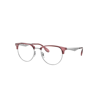 Ray Ban Rb6396 Optics Eyeglasses Silver Frame Clear Lenses Polarized 51-19