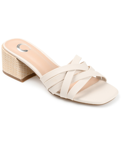 Journee Collection Women's Moree Dress Sandals Women's Shoes In Ivory/cream