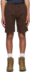 Gramicci Buckle-fastening Waistband Shorts In Brown