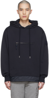 MONCLER NAVY COTTON HOODIE