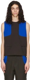 Gr10k Black Impact Tech Vest In Dark Soil Grey