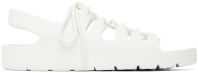 BOTTEGA VENETA WHITE JELLY SANDALS