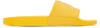 Polo Ralph Lauren Signature Pony Pool Slides In Yellowfin/bear