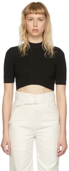 System Black Rayon T-shirt In Black