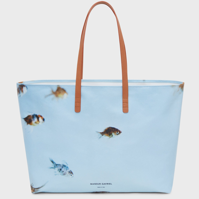 Mansur Gavriel Photo Print Beach Tote In Fish