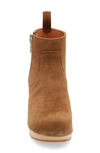 Swedish Hasbeens Zip It Emy Clog Bootie In Khaki