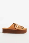 Kelsi Dagger Brooklyn Dover Platform Sandal In Yellow