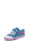 See Kai Run Kristin Embroidered Sneaker In Chambray/ Happy