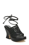 Circus By Sam Edelman Paislie Womens Woven Open Toe Platform Sandals In Black