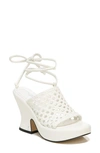 Circus By Sam Edelman Women's Paislie Woven Block-heel Sandals In Bright White