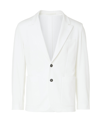 Paolo Pecora Jacket With Contrasting Buttons In Panna