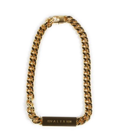 Alyx Logo Plaque Chain Necklace In Gold