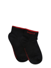 Alexander Mcqueen Embroidered-logo Socks In Black