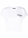 BALMAIN BALMAIN WOMEN'S WHITE COTTON T-SHIRT