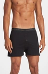 Calvin Klein 3-pack Cotton Boxers In Black