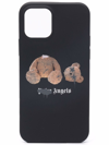 Palm Angels Spray Bear Iphone Case 12 Pro Black Black In Black