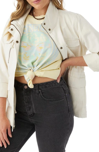 O'neill California Army Jacket In Bone