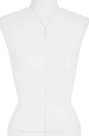 Shymi Cubic Zirconia Body Chain In Silver