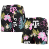 FOCO FOCO BLACK TEXAS A&M AGGIES NEON FLORAL SWIM TRUNKS