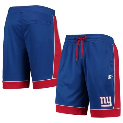 Starter Men's  Royal, Red New York Giants Fan Favorite Fashion Shorts In Royal,red