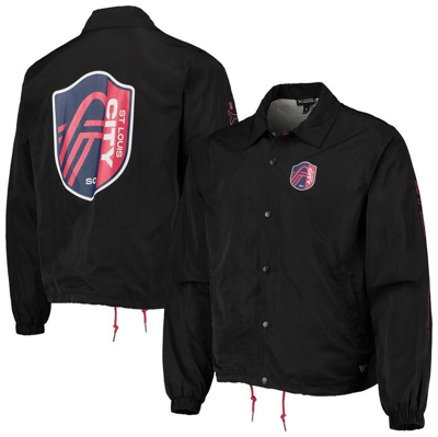 The Wild Collective Black St. Louis City Sc Coaches Full-snap Jacket