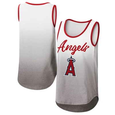 G-iii 4her By Carl Banks Women's  White Los Angeles Angels Logo Opening Day Tank Top