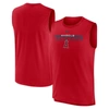 NIKE NIKE RED LOS ANGELES ANGELS KNOCKOUT STACK EXCEED MUSCLE TANK TOP