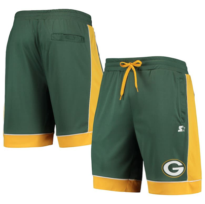 Starter Men's  Green, Gold Green Bay Packers Fan Favorite Fashion Shorts In Green,gold