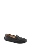 Marc Joseph New York Union Street Driving Shoe In Black Grainy