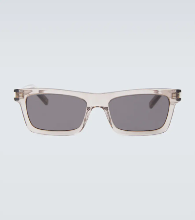 Saint Laurent Betty Acetate Sunglasses In Brown-brown-black