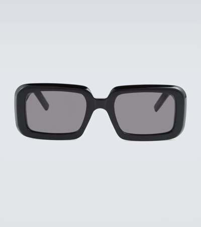 Saint Laurent Sl 534 Sunrise Rectangle Sunglasses In Black-black-black